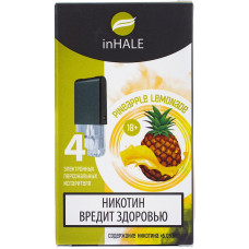 Картриджи inHALE 4 шт Pineapple lemonade 0.75 мл (совместимы с JUUL)