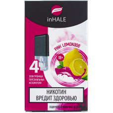 Картриджи inHALE 4 шт Pink lemonade 0.75 мл (совместимы с JUUL)