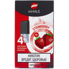 Картриджи inHALE 4 шт Strawberry - 0.75ml (совместимы с JUUL)
