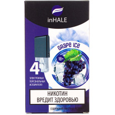 Картриджи inHALE 4 шт Grape Ice 0.75 мл (совместимы с JUUL)