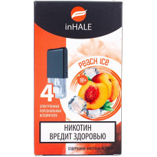 Картриджи inHALE 4 шт Peach Ice 0.75 мл (совместимы с JUUL)