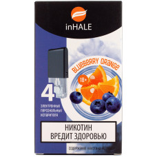 Картриджи inHALE 4 шт Blueberry orange 0.75 мл (совместимы с JUUL)